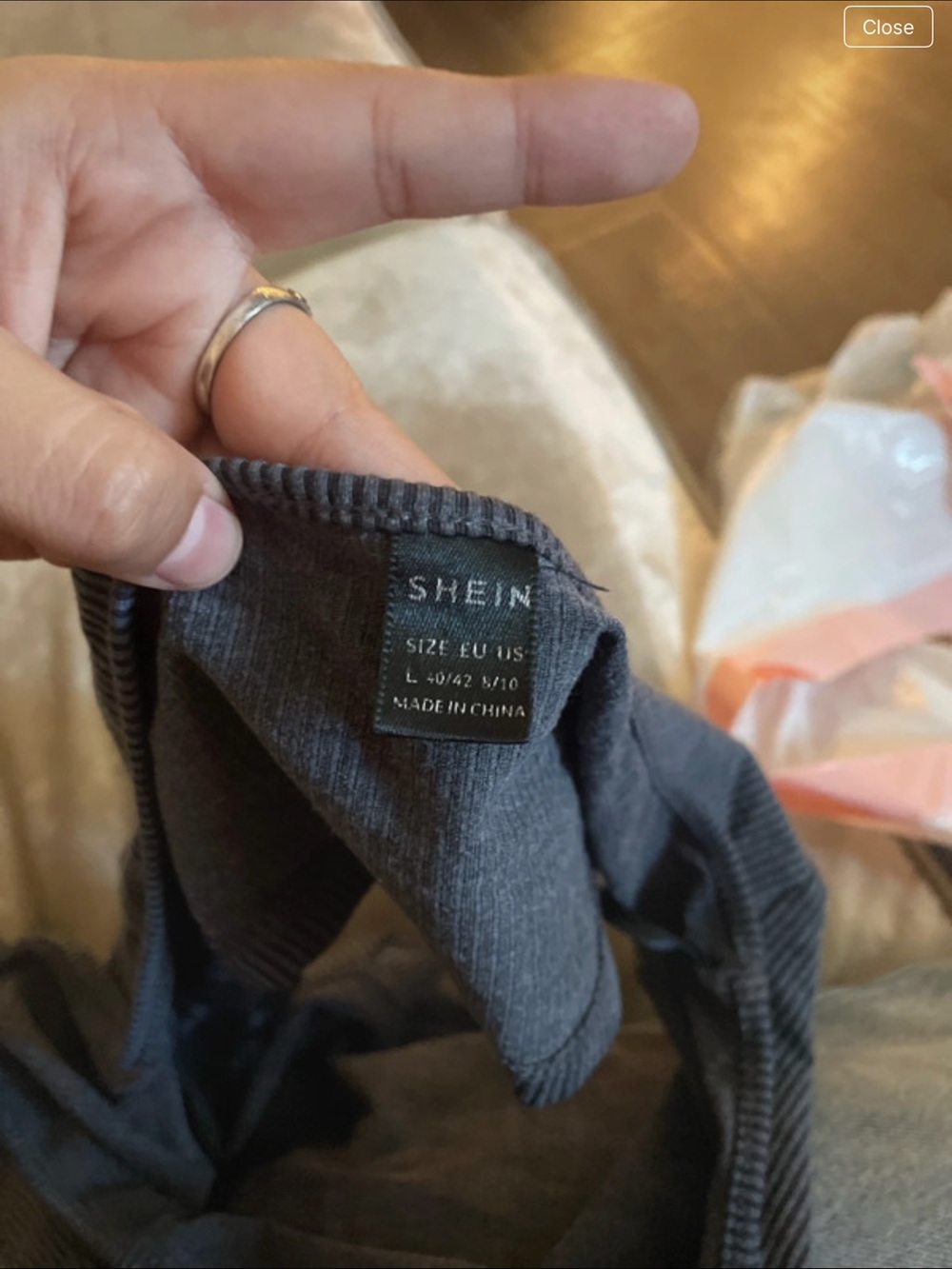 SHEIN Men's Dark Charcoal Ribbed Boxer Briefs